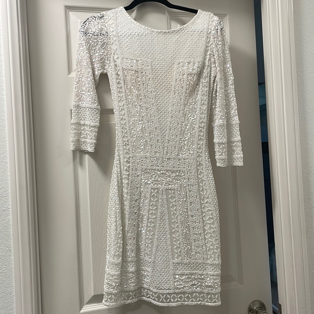 White Beaded/Sequin Dress
